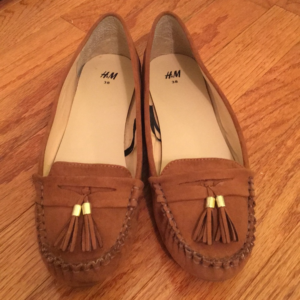 H&M brown penny loafers